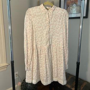 Ralph Lauren floral half button up dress
